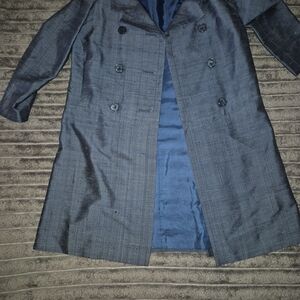 Stylish Vtg Blue Double-Breasted Coat